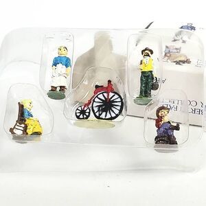 Liberty Falls Painted Pewter Miniature Bicycle Set